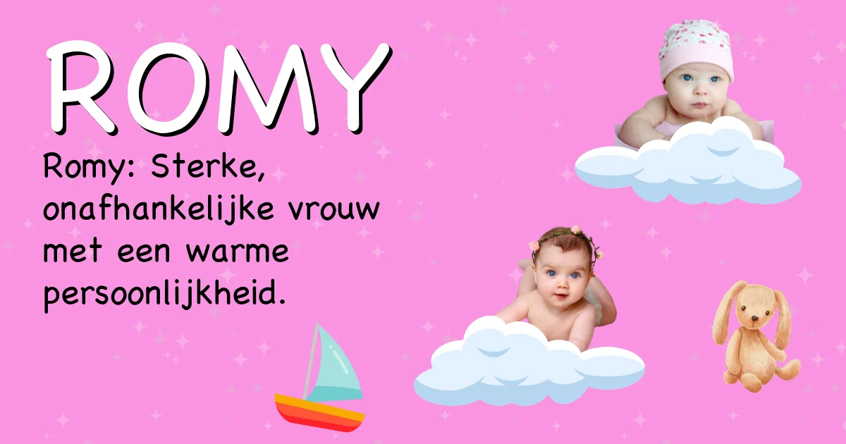 Betekenis van de naam Romy - Ontdek de herkomst en betekenis van deze voornaam