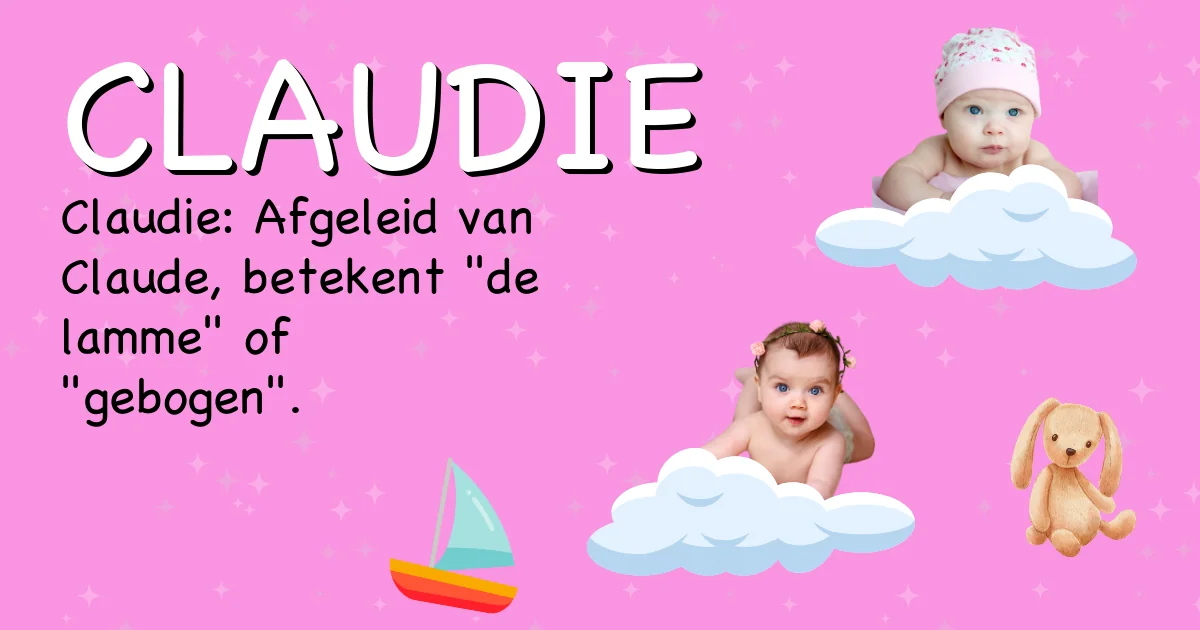 Betekenis van de naam Claudie - Ontdek de herkomst en betekenis van deze voornaam