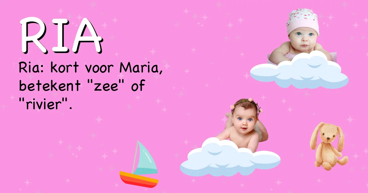 Betekenis van de naam Ria - Ontdek de herkomst en betekenis van deze voornaam