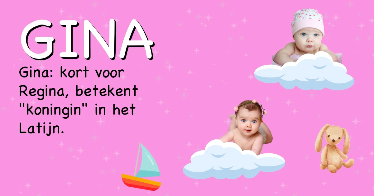 Betekenis van de naam Gina - Ontdek de herkomst en betekenis van deze voornaam