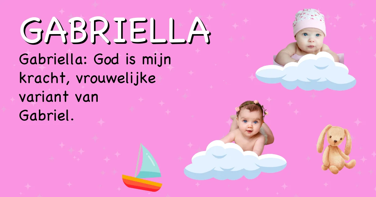 Betekenis van de naam Gabriella - Ontdek de herkomst en betekenis van deze voornaam
