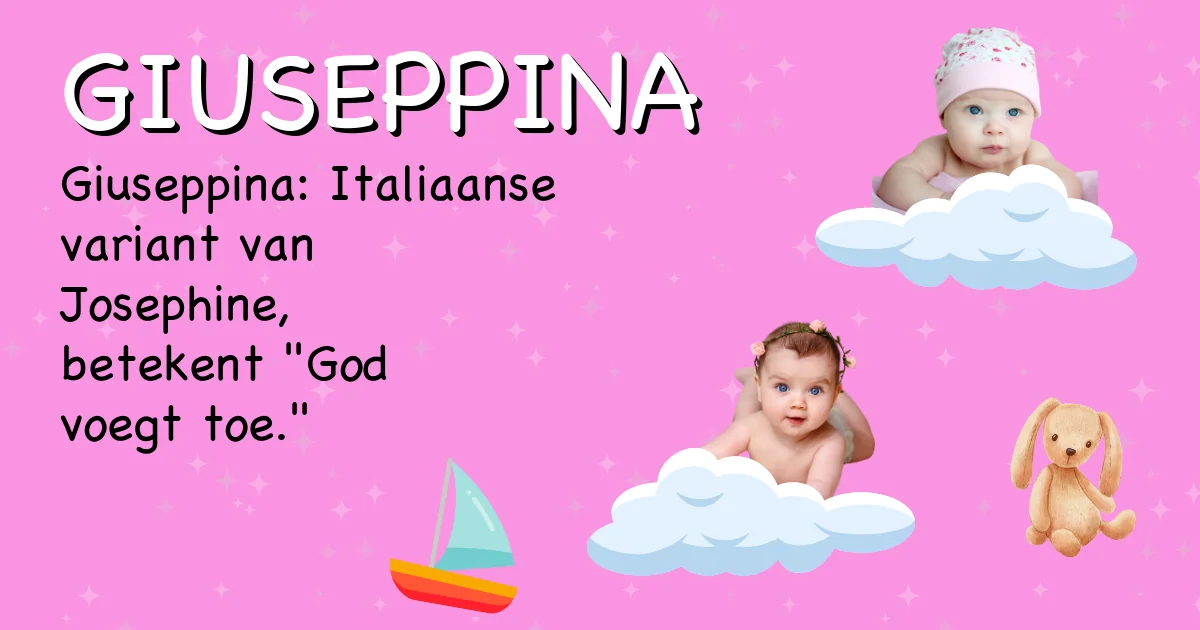 Betekenis van de naam Giuseppina - Ontdek de herkomst en betekenis van deze voornaam