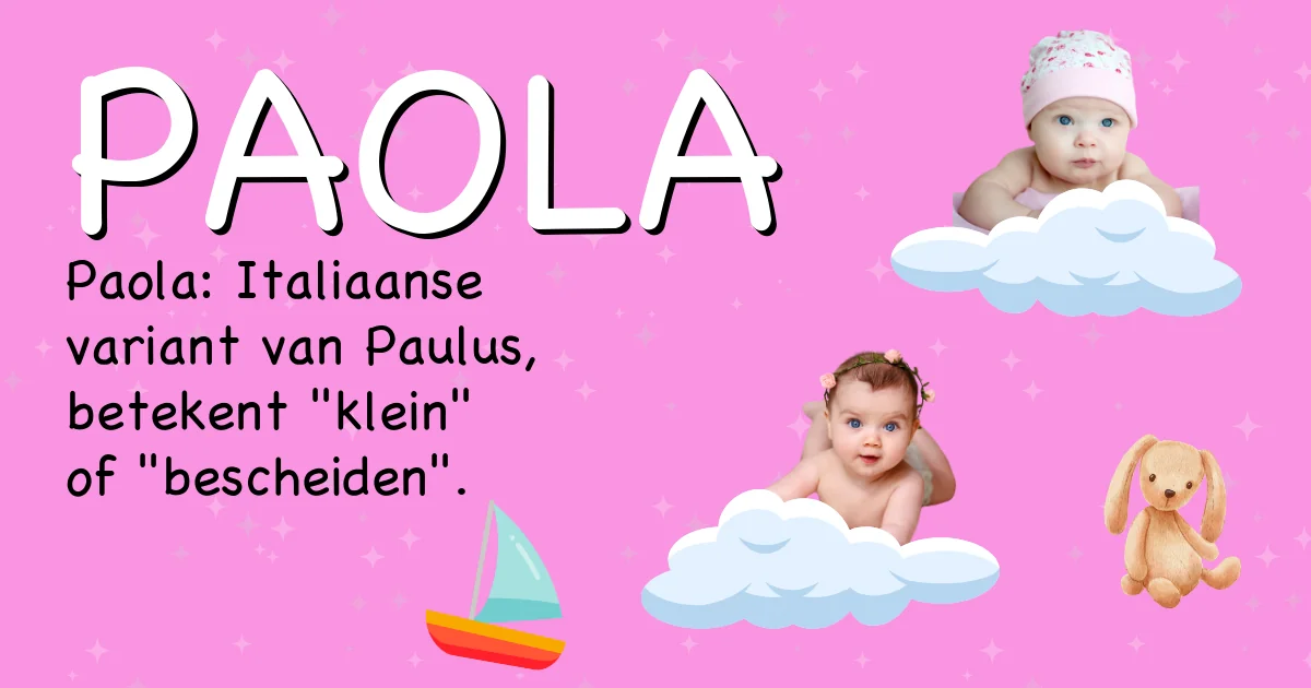 Betekenis van de naam Paola - Ontdek de herkomst en betekenis van deze voornaam