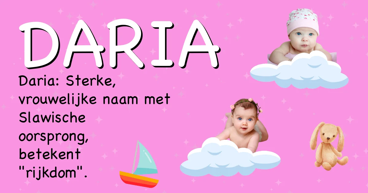 Betekenis van de naam Daria - Ontdek de herkomst en betekenis van deze voornaam