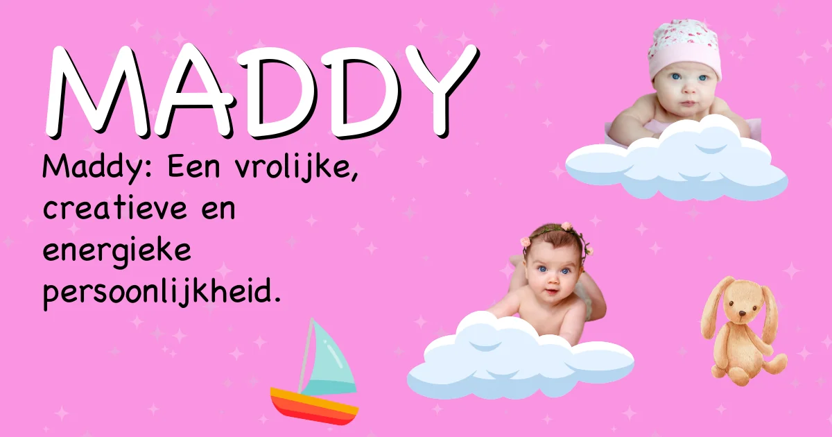 Betekenis van de naam Maddy - Ontdek de herkomst en betekenis van deze voornaam