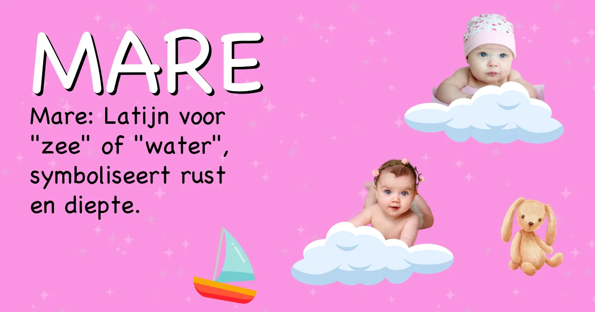 Betekenis van de naam Mare - Ontdek de herkomst en betekenis van deze voornaam