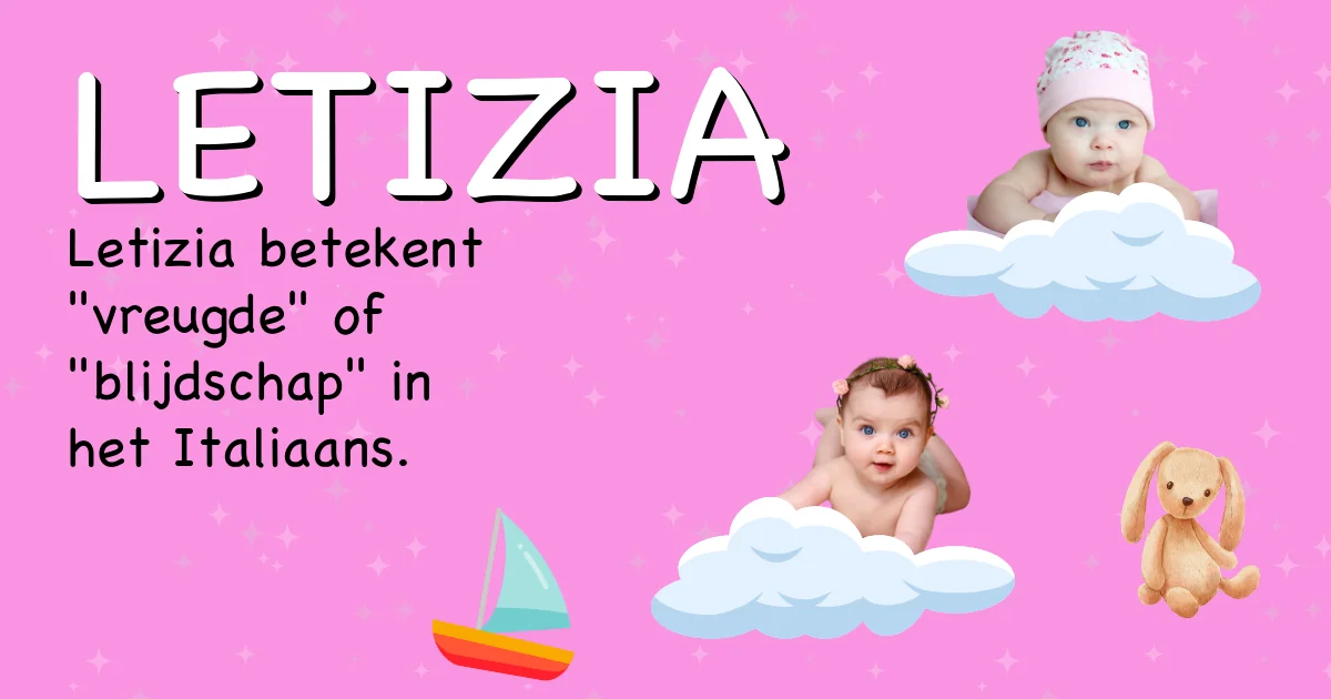 Betekenis van de naam Letizia - Ontdek de herkomst en betekenis van deze voornaam