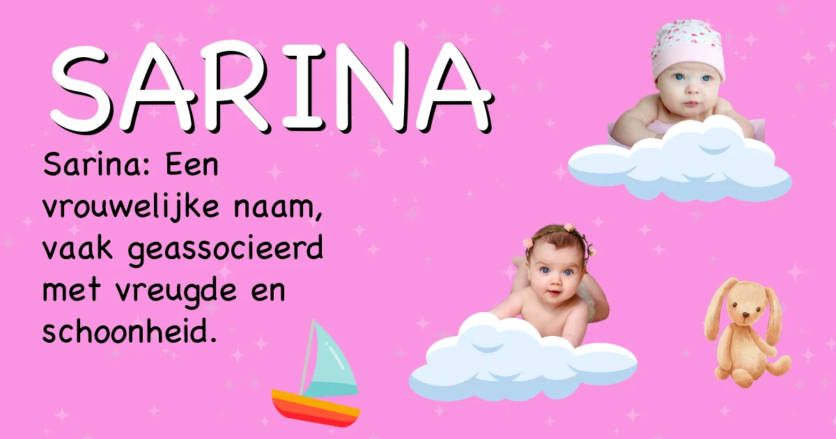 Betekenis van de naam Sarina - Ontdek de herkomst en betekenis van deze voornaam
