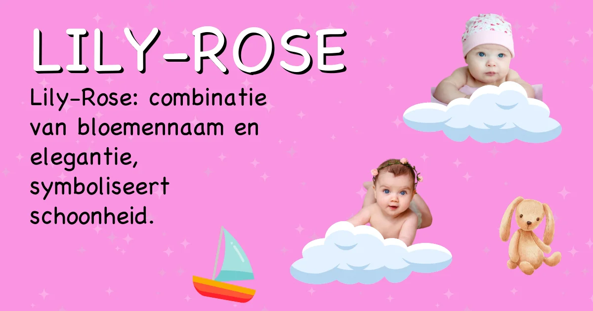 Betekenis van de naam Lily-rose - Ontdek de herkomst en betekenis van deze voornaam