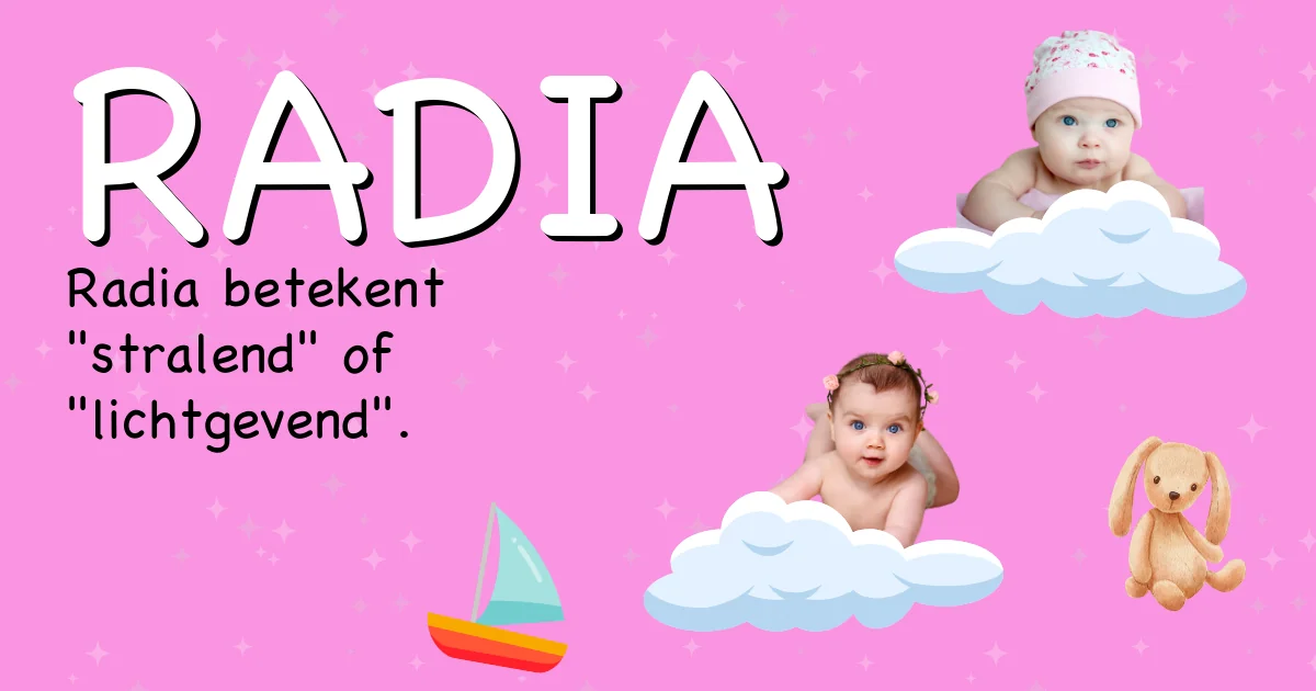 Betekenis van de naam Radia - Ontdek de herkomst en betekenis van deze voornaam