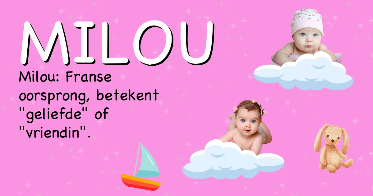 Betekenis van de naam Milou - Ontdek de herkomst en betekenis van deze voornaam