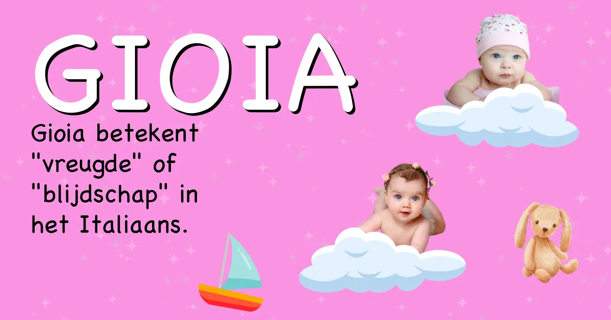 Betekenis van de naam Gioia - Ontdek de herkomst en betekenis van deze voornaam