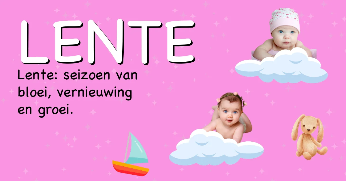Betekenis van de naam Lente - Ontdek de herkomst en betekenis van deze voornaam