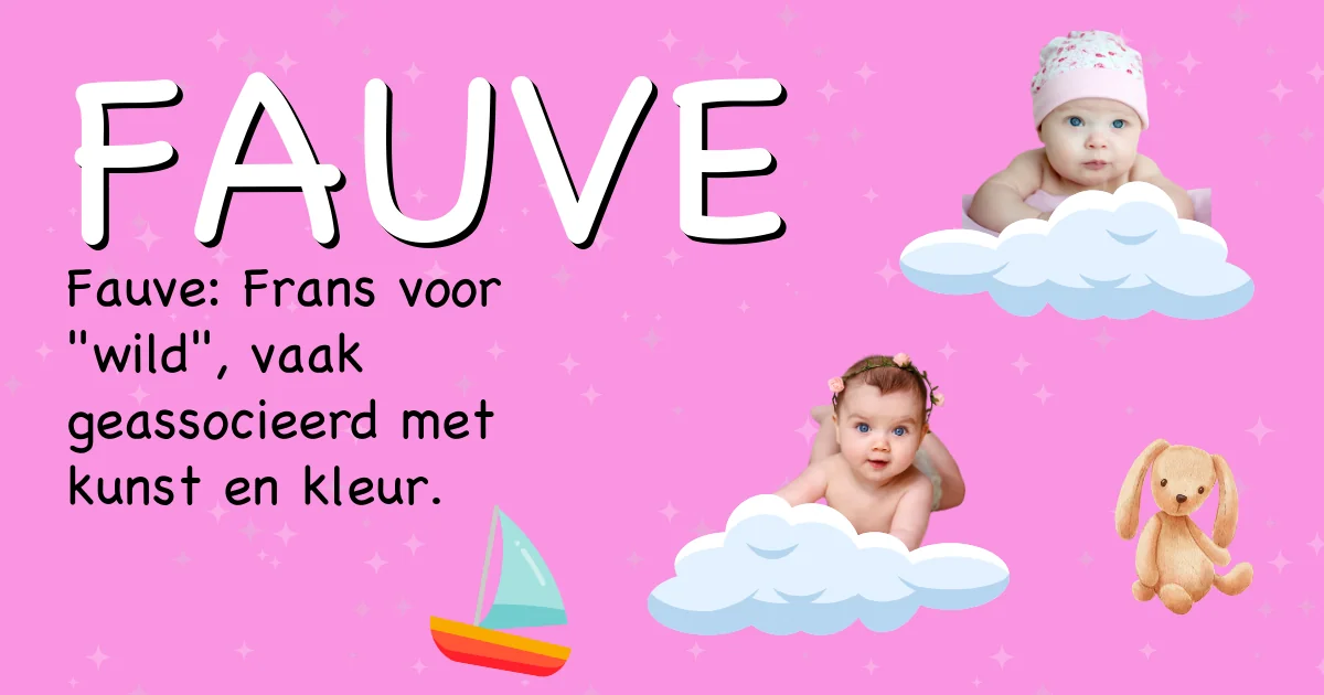 Betekenis van de naam Fauve - Ontdek de herkomst en betekenis van deze voornaam