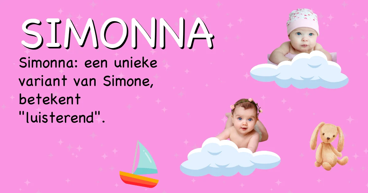 Betekenis van de naam Simonna - Ontdek de herkomst en betekenis van deze voornaam