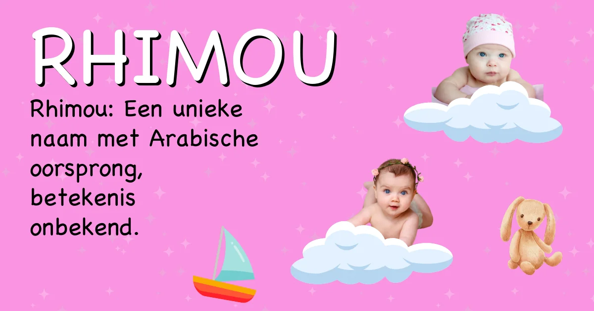 Betekenis van de naam Rhimou - Ontdek de herkomst en betekenis van deze voornaam
