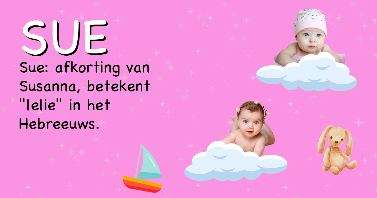 Betekenis van de naam Sue - Ontdek de herkomst en betekenis van deze voornaam