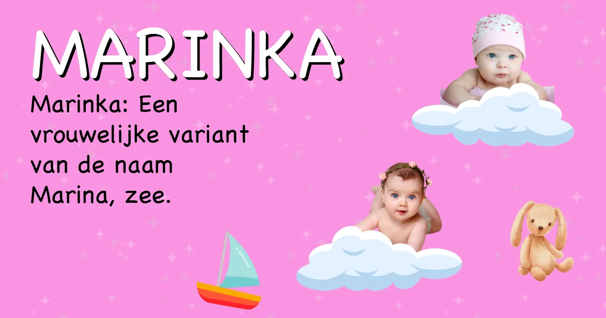 Betekenis van de naam Marinka - Ontdek de herkomst en betekenis van deze voornaam
