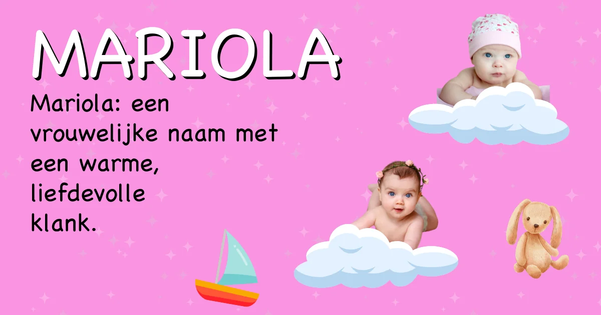 Betekenis van de naam Mariola - Ontdek de herkomst en betekenis van deze voornaam