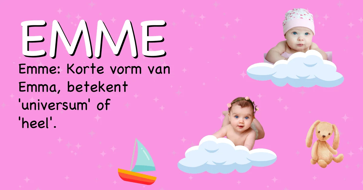 Betekenis van de naam Emme - Ontdek de herkomst en betekenis van deze voornaam