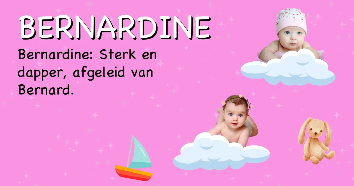 Betekenis van de naam Bernardine - Ontdek de herkomst en betekenis van deze voornaam