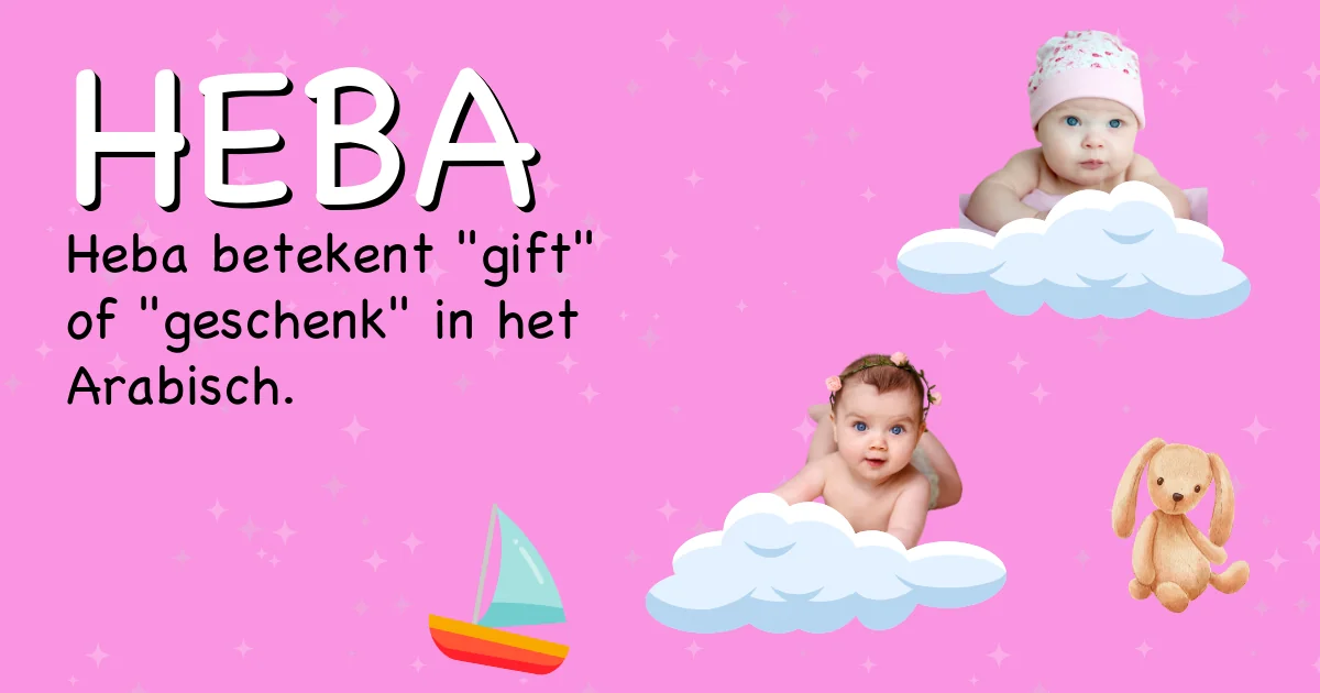 Betekenis van de naam Heba - Ontdek de herkomst en betekenis van deze voornaam